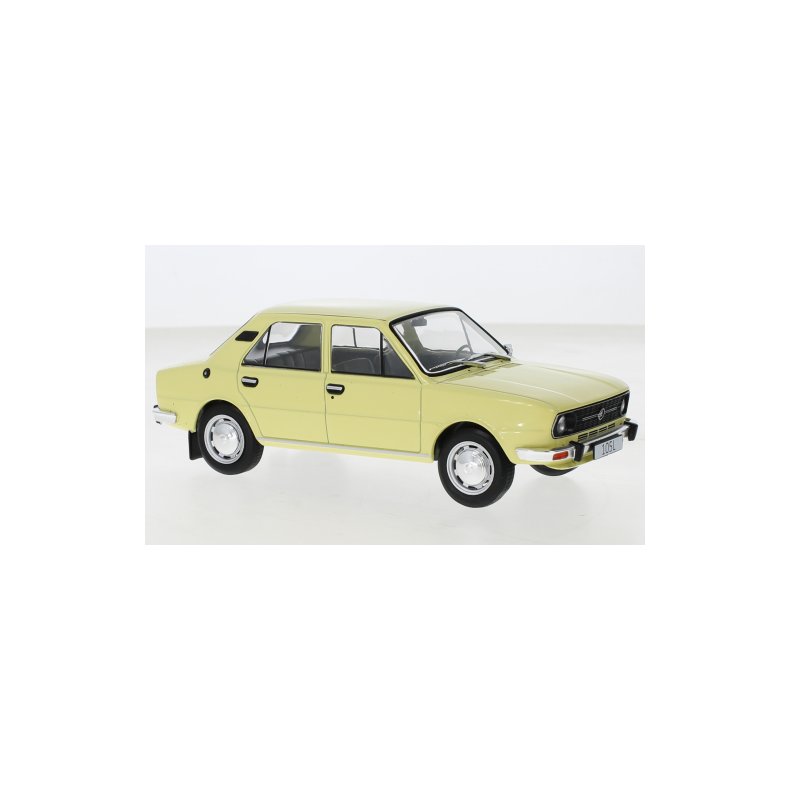 Skoda 105L, light yellow, 1976 - 1:24 - WhiteBox