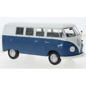 VW T1, blue/white, 1960 - 1:24 - WhiteBox