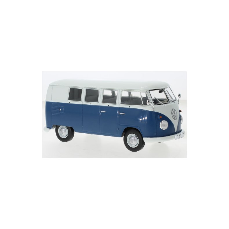 VW T1, blue/white, 1960 - 1:24 - WhiteBox