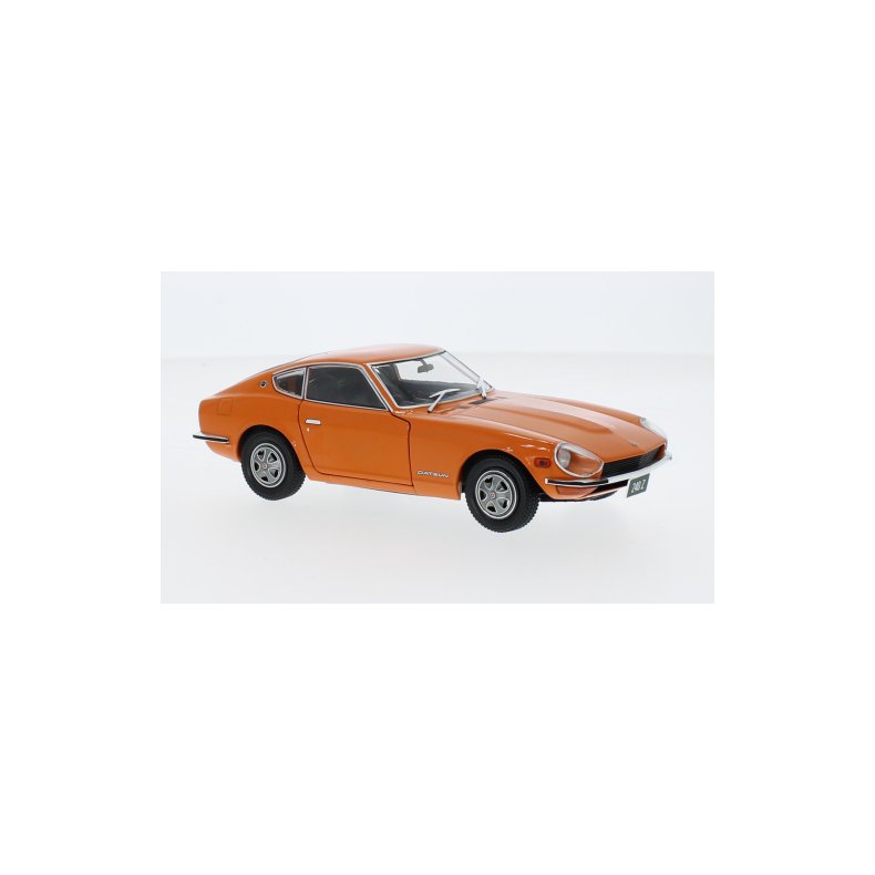Datsun 240 Z, orange, RHD (hjre styret), 1969 - 1:24 - WhiteBox