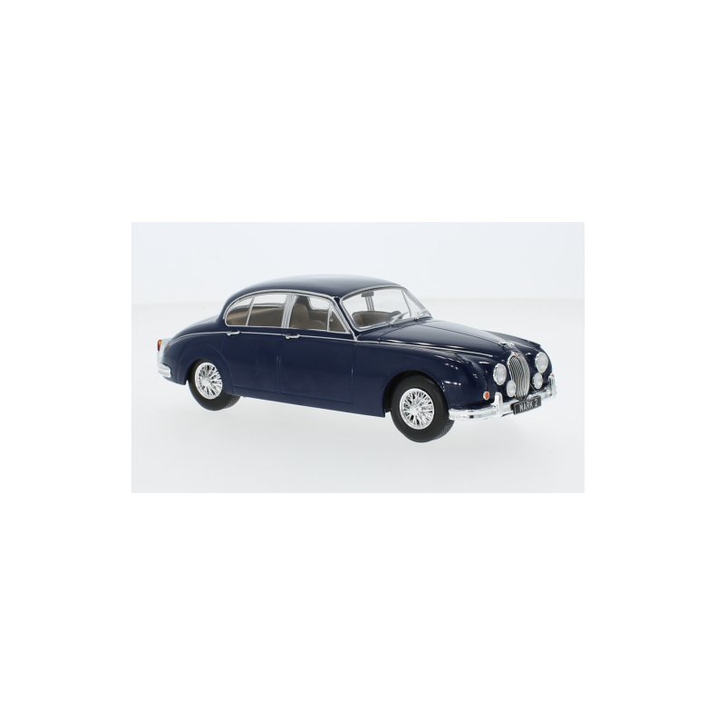 Jaguar MK II, dark blue, 1960 - 1:24 - WhiteBox