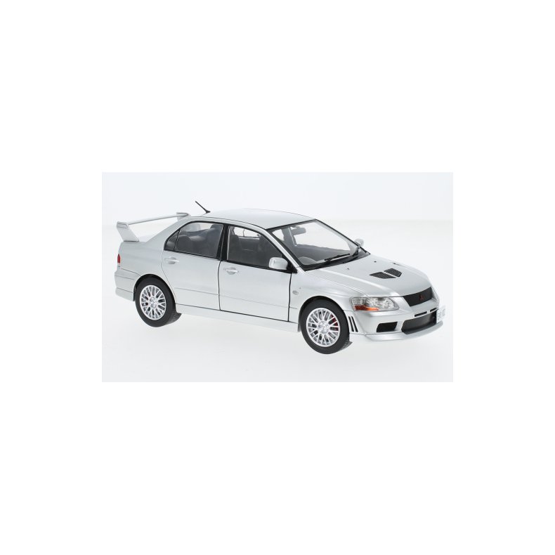 Mitsubishi Lancer Evolution VII, silver, RHD (hjre styret), 2001 - 1:24 - WhiteBox