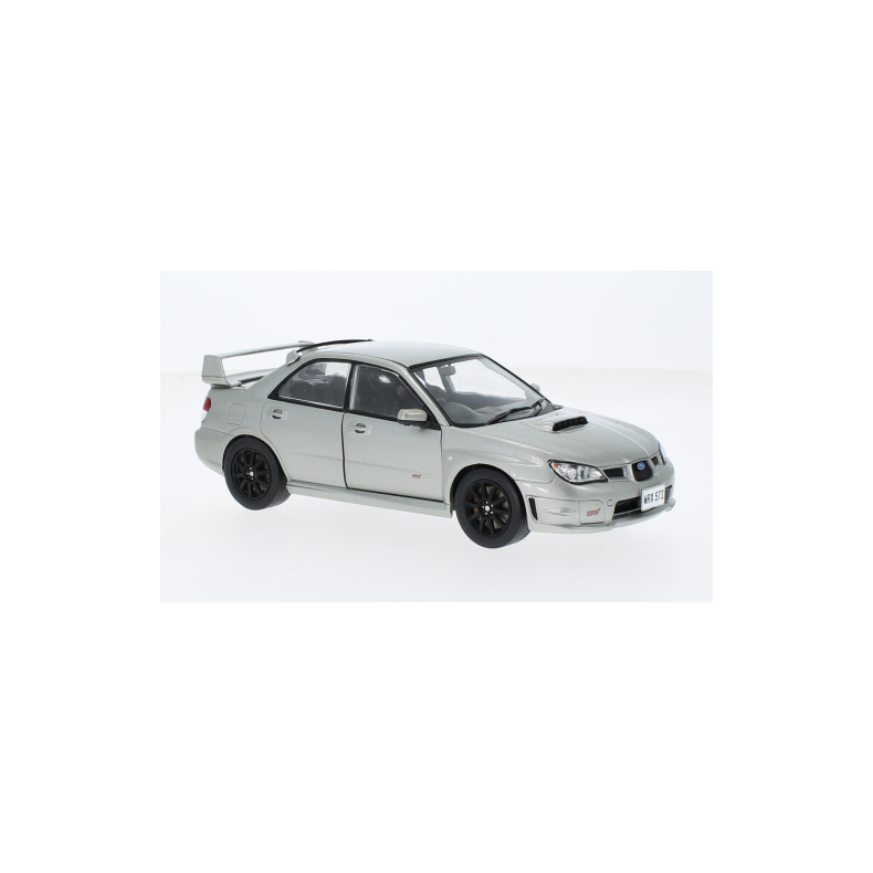 Subaru Impreza WRX ST, grey metallic, RHD (hjre styret), 2006 - 1:24 - WhiteBox (OBS! Defekt)