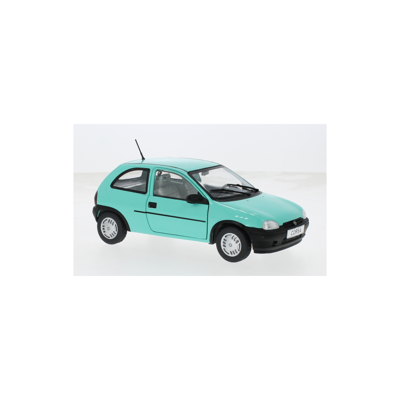 Opel Corsa B, turquoise, 1993 - 1:24 - WhiteBox
