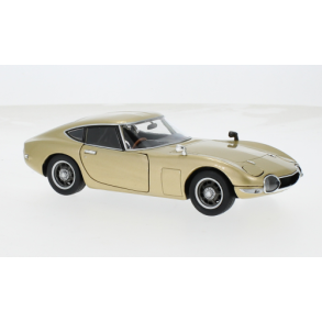 Toyota 2000 GT, metallic-beige, RHD (h�jre styret), 1967 - 1:24 - WhiteBox