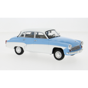 Wartburg 312, light blue/white, 1965 - 1:24 - WhiteBox