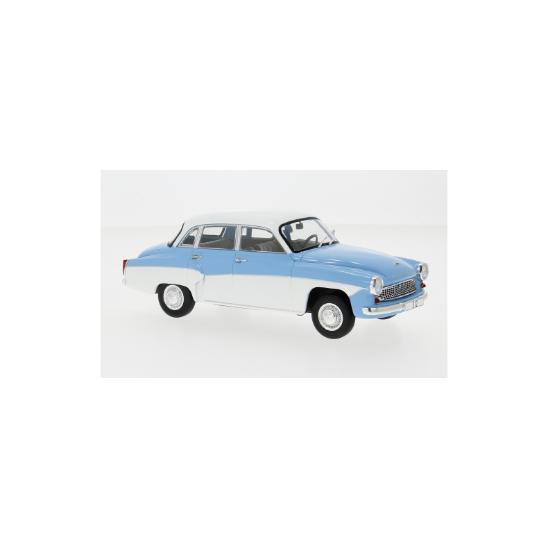 Wartburg 312, light blue/white, 1965 - 1:24 - WhiteBox