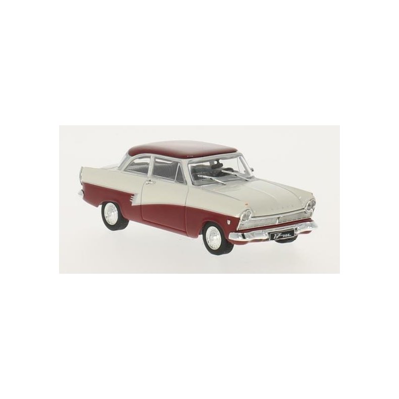 Ford 17M (P2) (1957) - dark red/white - 1:43 - WhiteBox