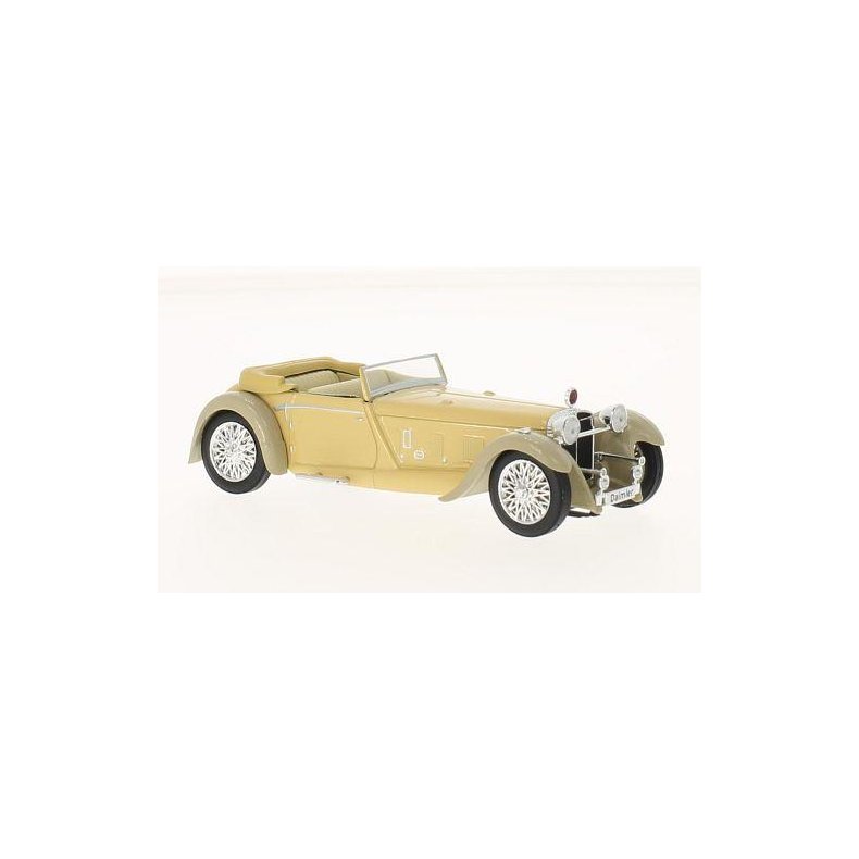 Daimler Double Six 50 Convertible, hjrestyret (1931), dark beige/grey - 1:43 - WhiteBox