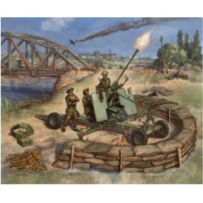 British Bofors 40-mm mk-1/2 AA-gun - 1:72 - Zvezda